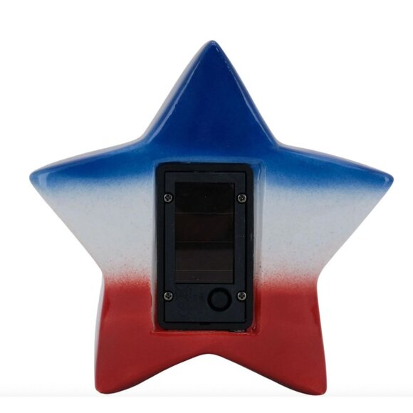 Celebrate Together Americana Red White Blue Star LED Solar Lantern NIB - Picture 3 of 4